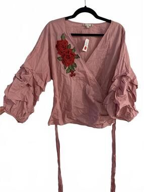 Iris - 3X - Wrap Blouse - NWT